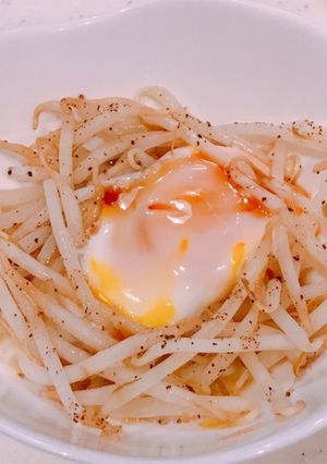 レンジで簡単！もやしバター卵蒸し-レシピのメイン写真