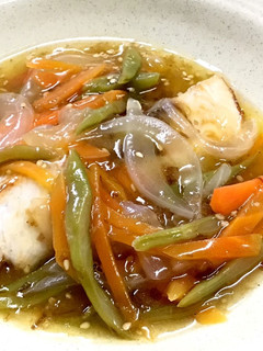 白身魚の野菜たっぷり甘酢あんかけ-レシピのメイン写真