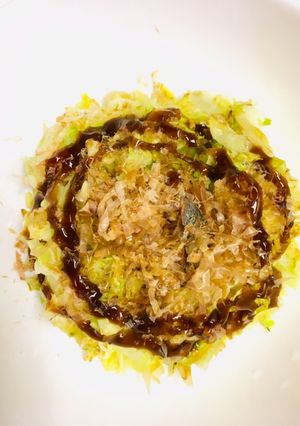 1人分レシピ：キャベツ卵のお好み焼き風-レシピのメイン写真
