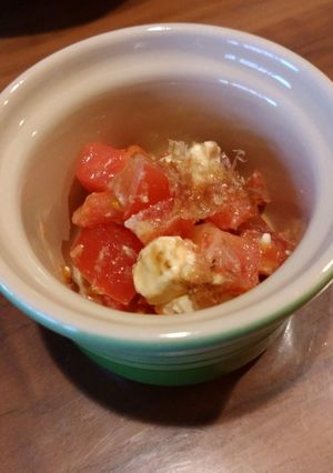 トマトとクリームチーズのおかか和え-レシピのメイン写真