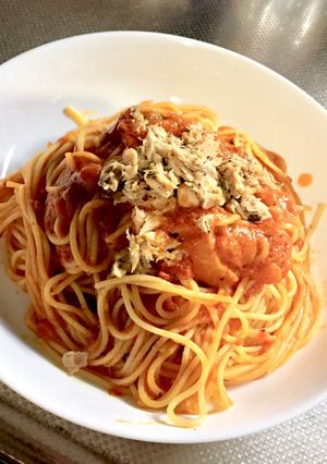 特別な材料の要らないトマトソースパスタ-レシピのメイン写真