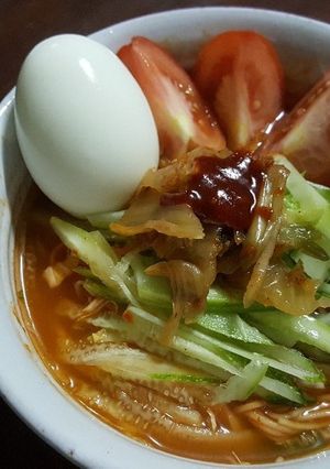 低カロリーでダイエットの味方ピリ辛素麺-レシピのメイン写真
