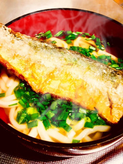 ゴマサバ竜田揚げうどん-レシピのメイン写真