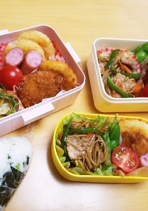 休みの日は簡単弁当。-レシピのメイン写真