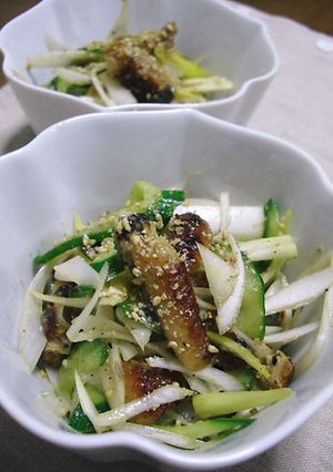 うなぎときゅうりとねぎの和えもの-レシピのメイン写真