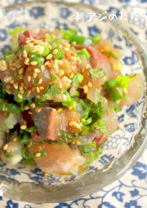 ★アジのたたき☆丼♡薬味とゴマ香る-レシピのメイン写真