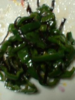 ピーマンの塩昆布炒め-レシピのメイン写真