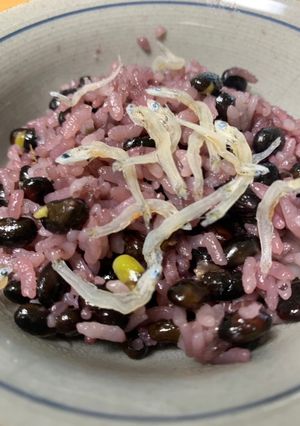 黒豆梅ご飯-レシピのメイン写真