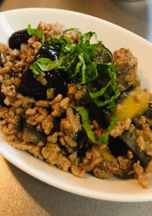 なすとひき肉の和風そぼろ煮。-レシピのメイン写真