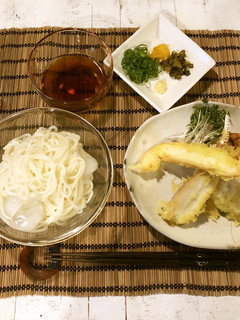 カニの天ぷらとそうめん-レシピのメイン写真