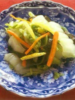 白菜の彩りゆずすし酢漬け-レシピのメイン写真