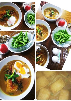 カレーうどんNi油揚げ→稲荷カレーうどん-レシピのメイン写真