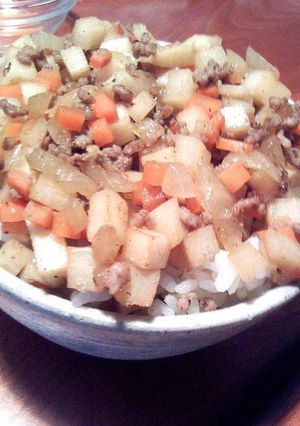 ご飯がすすむ★たけのことミンチの混ぜご飯-レシピのメイン写真