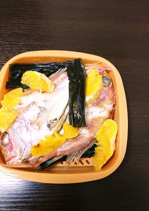 連子鯛のむしむしミカン-レシピのメイン写真