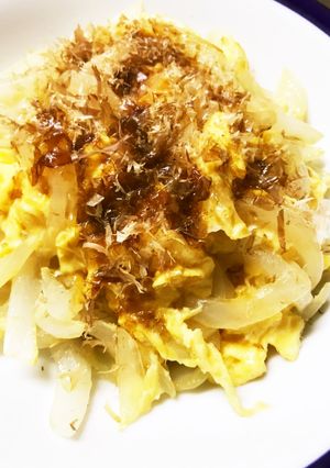 新玉たまご♡おかか醤油で-レシピのメイン写真