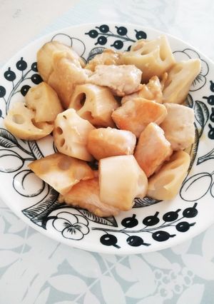 簡単♪れんこんと鶏胸肉の甘酢炒め-レシピのメイン写真