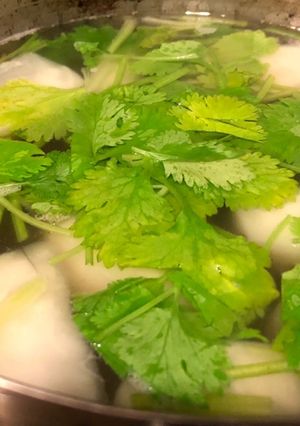 かぶとパクチーのナンプラースープ-レシピのメイン写真