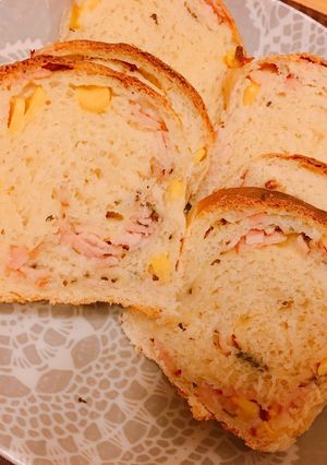 ❄︎HB無し♡バジルハムのミニ食パン❄︎-レシピのメイン写真