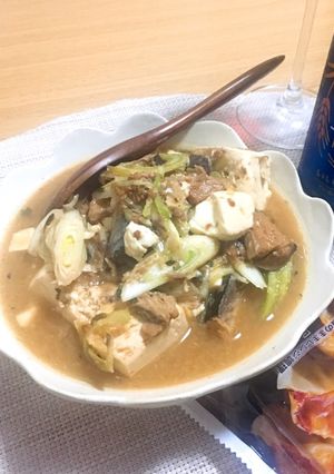 簡単♡サバ味噌缶の豆腐煮-レシピのメイン写真