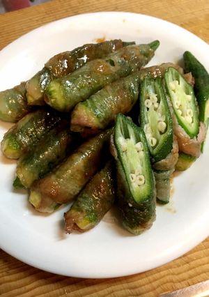 おくら肉巻き照り焼き-レシピのメイン写真