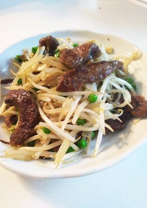 パパっと簡単に♪牛レバもやし炒め♪-レシピのメイン写真