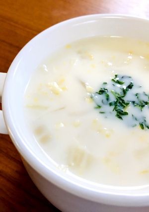 コーンクリーム缶de豆乳コーンスープ-レシピのメイン写真