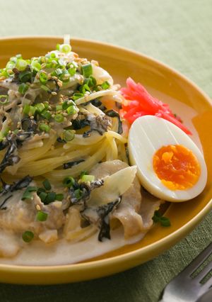 豚バラ肉ときくらげのラーメン風パスタ-レシピのメイン写真