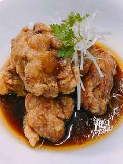 鶏モモ肉唐揚げ 黒酢ソース-レシピのメイン写真