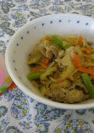 たべまる給食【豚丼】-レシピのメイン写真