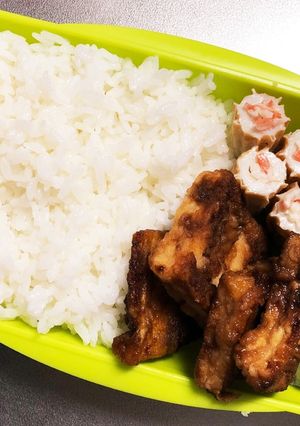 旦那弁当301♥豆腐ステーキ弁当！-レシピのメイン写真