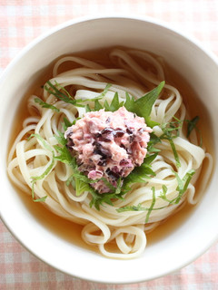しば漬けとツナの冷やしうどん-レシピのメイン写真