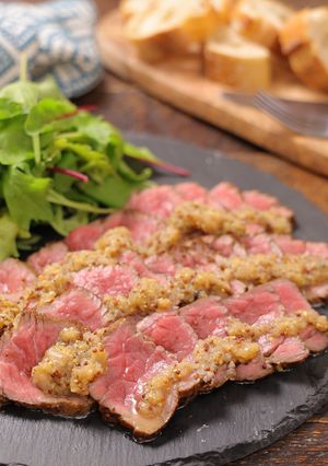 フライパンで♪牛もも肉のタリアータ☆-レシピのメイン写真