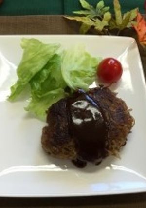 ごぼうハンバーグ（透析食）-レシピのメイン写真