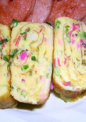 お弁当・お好み焼き風玉子焼き♪-レシピのメイン写真
