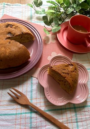 計り不要、炊飯器で作る黒糖バナナケーキ♪-レシピのメイン写真