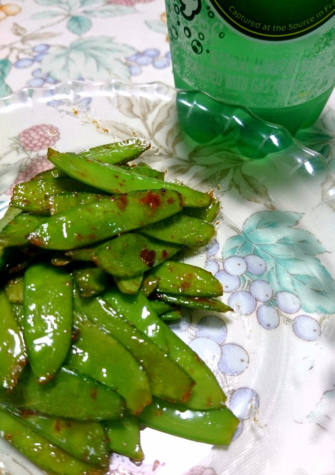 絹さやの大量消費に♪絹さやのマヨポン炒め-レシピのメイン写真