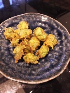 そら豆の皮の天ぷら カレー風味 おつまみ-レシピのメイン写真