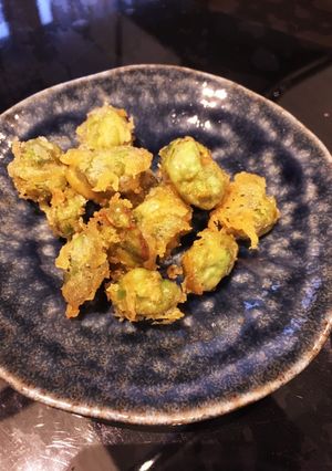 そら豆の皮の天ぷら カレー風味 おつまみ-レシピのメイン写真