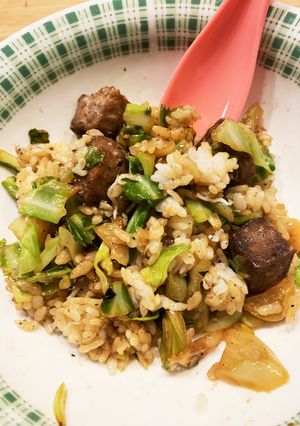 キャベツの肉チャーハン！-レシピのメイン写真