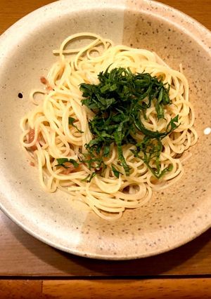 梅しそパスタ-レシピのメイン写真