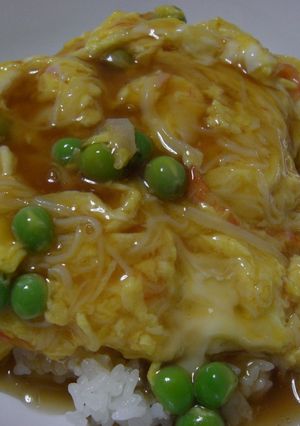 ☆春香る　旬のグリンピースで天津飯☆-レシピのメイン写真