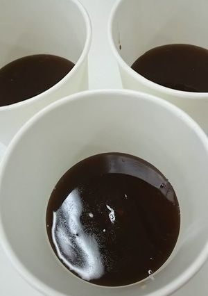 ゆであずき缶で,紙コップ羊羹-レシピのメイン写真
