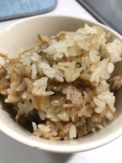 味付け不要!ツナ缶となめ茸の炊き込みご飯-レシピのメイン写真