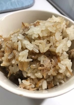 味付け不要！ツナ缶となめ茸の炊き込みご飯-レシピのメイン写真