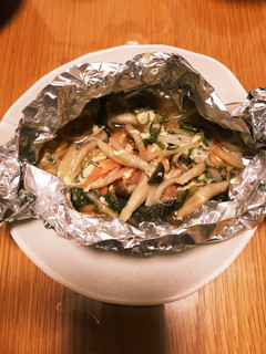 シャケとキノコのホイル焼き-レシピのメイン写真