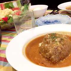 オリーブオイルで煮込みハンバーグ♡-レシピのメイン写真