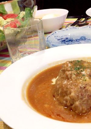 オリーブオイルで煮込みハンバーグ♡-レシピのメイン写真