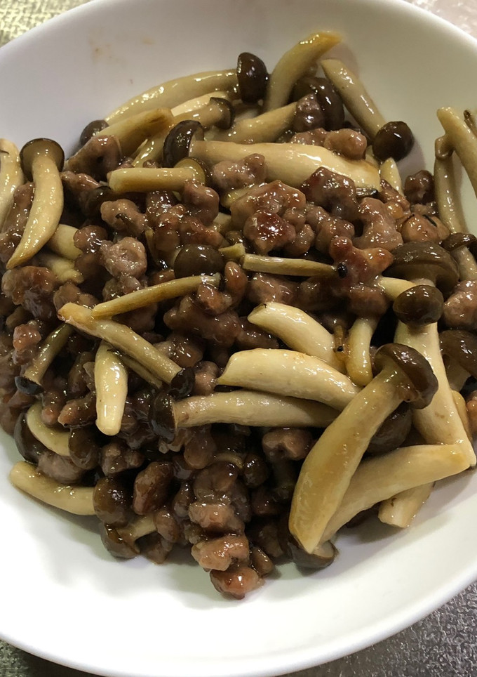 しめじとひき肉の炒め-レシピのメイン写真