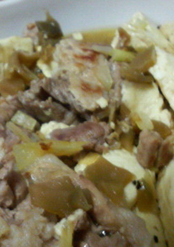 ■豆腐と豚肉の中華風煮もの■-レシピのメイン写真