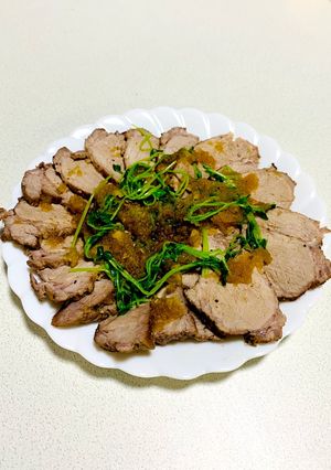 炊飯器でローストポーク りんごソース添え-レシピのメイン写真